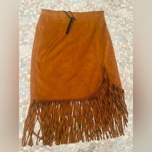 New with tags brown fringe